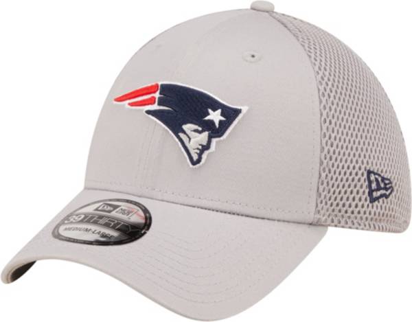 New Era Men's New England Patriots Team Neo Grey 39Thirty Stretch Fit Hat