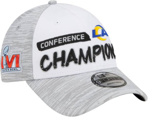 New Era 2021 NFC Conference Champions Los Angeles Rams Locker Room 9Forty Adjustable Hat