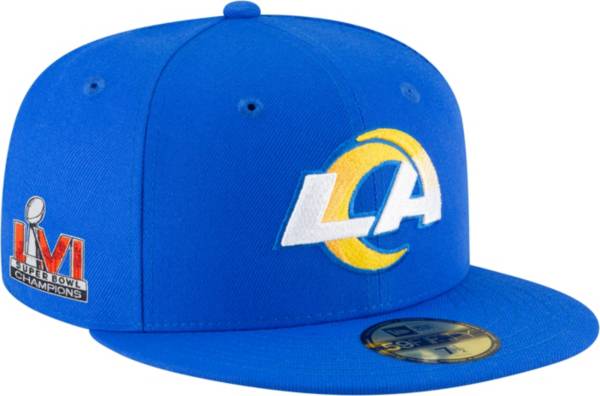 New Era 2021 Super Bowl LVI Champions Los Angeles Rams Side Patch 59Fifty Adjustable Hat