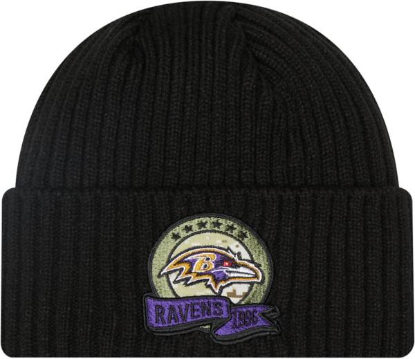 New Era Men's Baltimore Ravens Salute to Service Black Knit Beanie product image