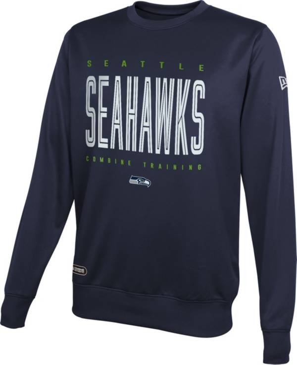 New Era Men's Seattle Seahawks Combine Top Pick Navy Crew Sweatshirt product image