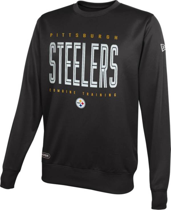 New Era Men's Pittsburgh Steelers Combine Top Pick Black Crew Sweatshirt product image