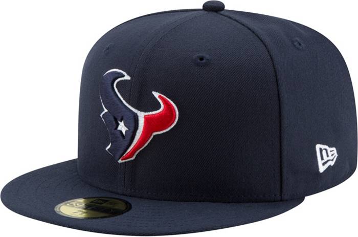 New Era Men's Houston Texans Logo Navy 59Fifty Fitted Hat