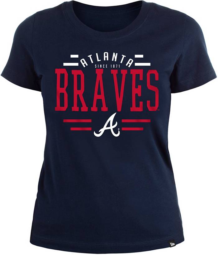 47 Women's Atlanta Braves Navy Kennedy Hoodie