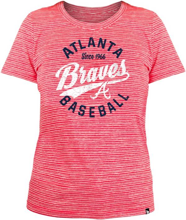 New Era Women's Atlanta Braves Red Space Dye T-Shirt product image