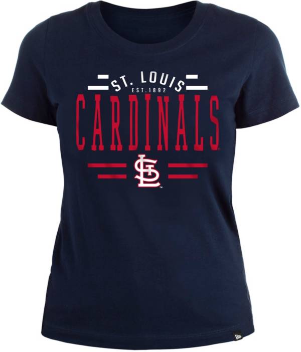 New Era Women's St. Louis Cardinals Blue T-Shirt product image