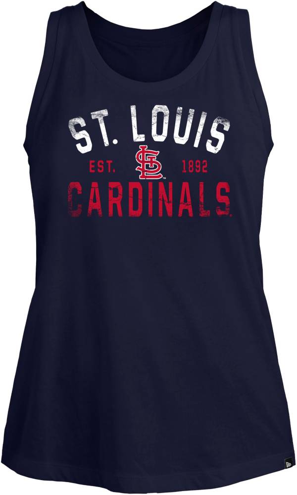New Era Women's St. Louis Cardinals Blue Open Back Tank Top product image