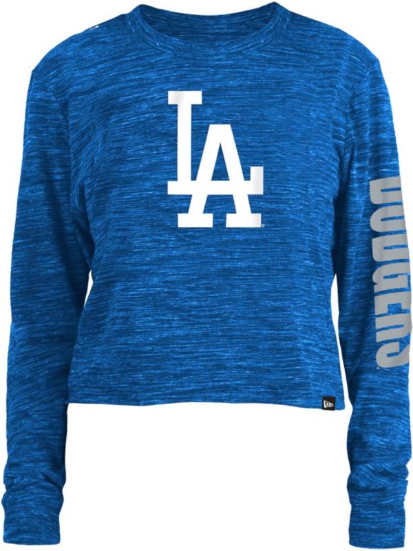 New Era Women's Los Angeles Dodgers Blue Space Dye Long Sleeve T-Shirt product image