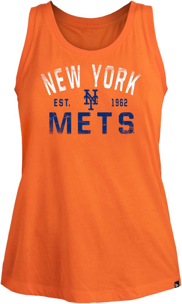 New Era Women's New York Mets Black Open Back Tank Top product image