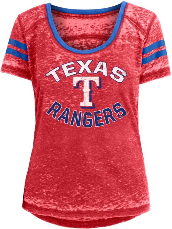 New Era Women's Texas Rangers Red Scoop Neck T-Shirt product image