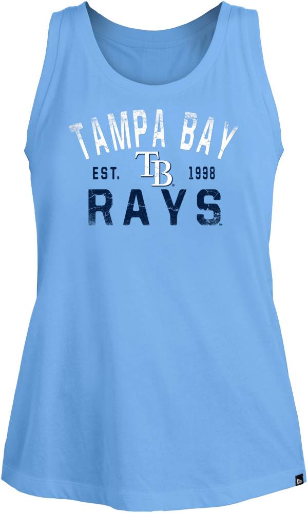 New Era Women's Tampa Bay Rays Blue Open Back Tank Top