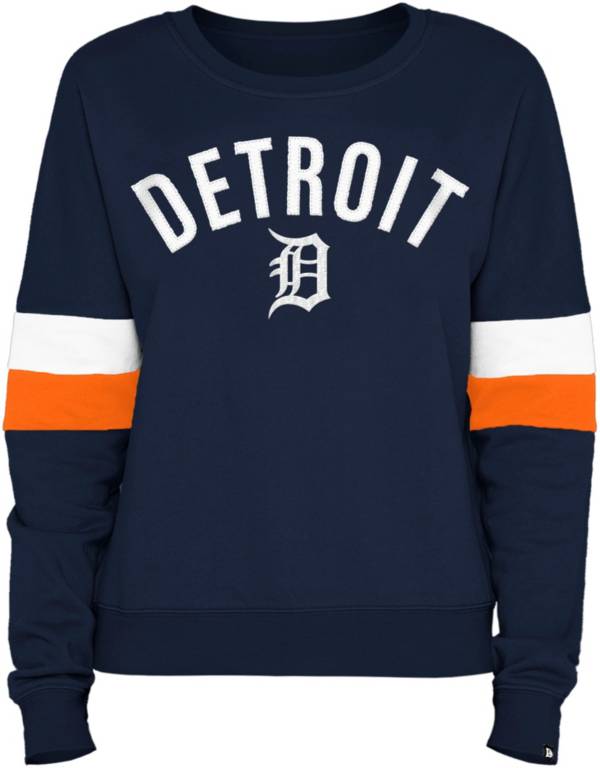 New Era Women's Detroit Tigers Blue Fleece Crew Neck Sweatshirt product image