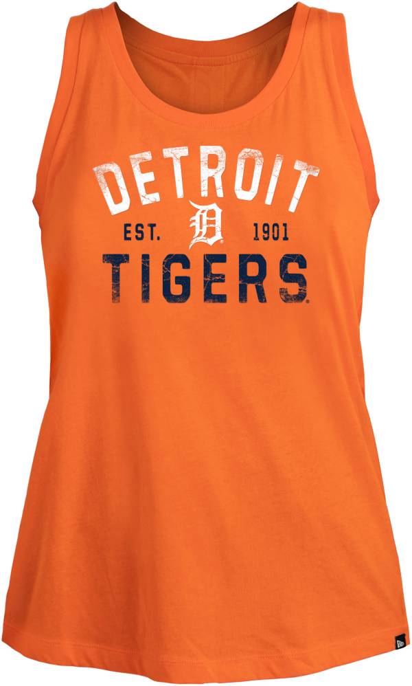 New Era Women's Detroit Tigers Orange Open Back Tank Top product image