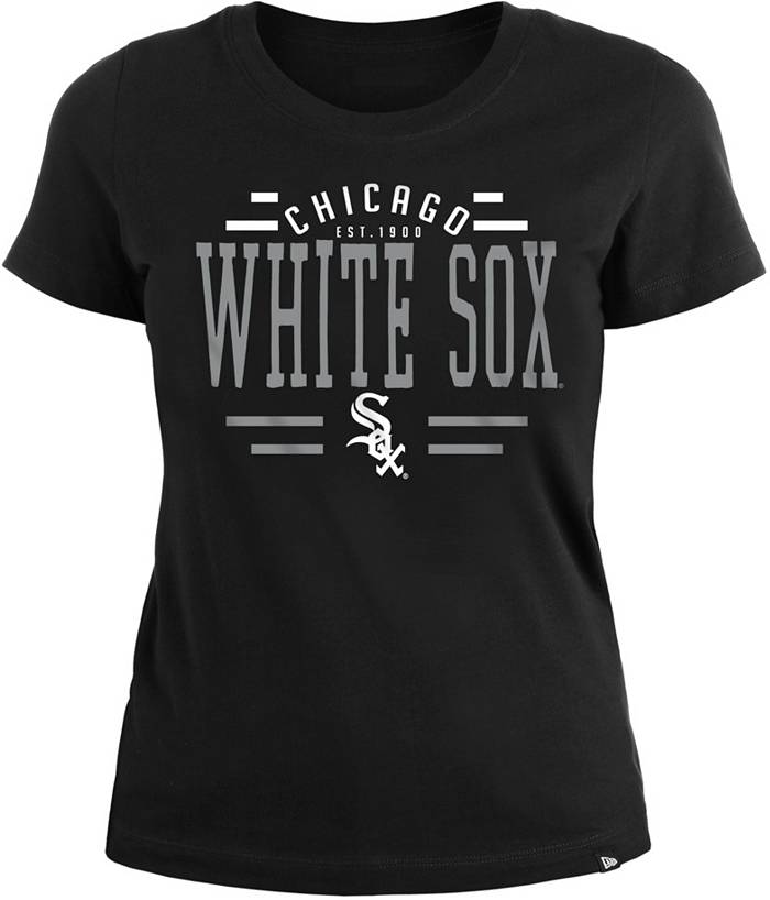 New Era Women's Chicago White Sox Black T-Shirt