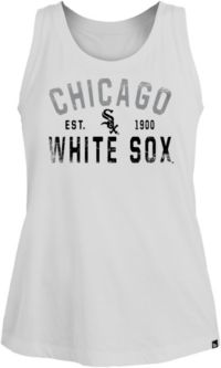 Women's Chicago White Sox New Era Black Open Back Tank Top