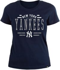 New Era Women's New York Giants Panel Boxy Blue T-Shirt