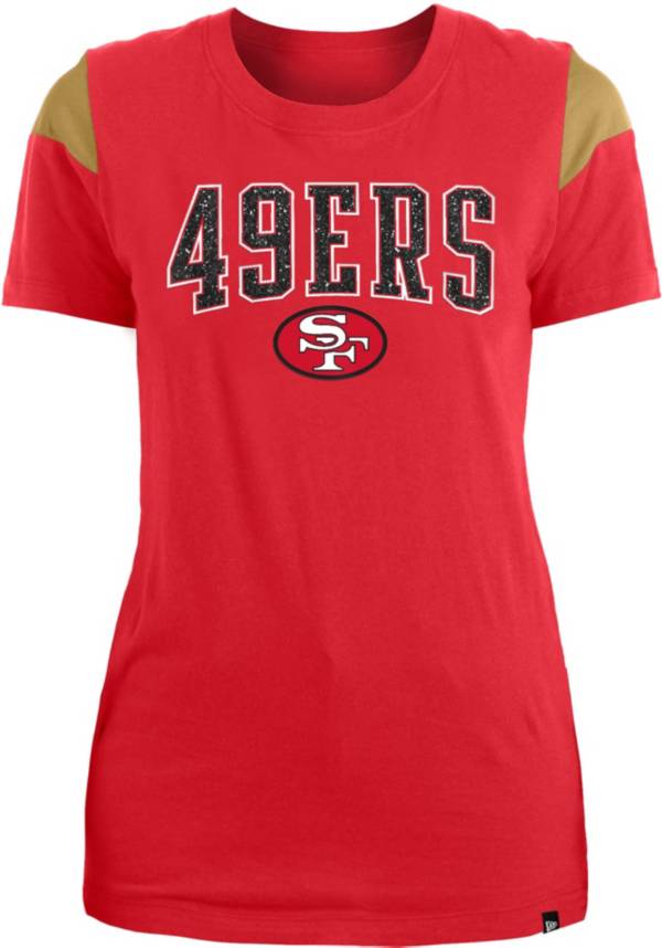 Women's San Francisco 49ers Jimmy Garoppolo Fanatics Branded Cream/Red  Player Raglan Name & Number 3/4-Sleeve T-Shirt