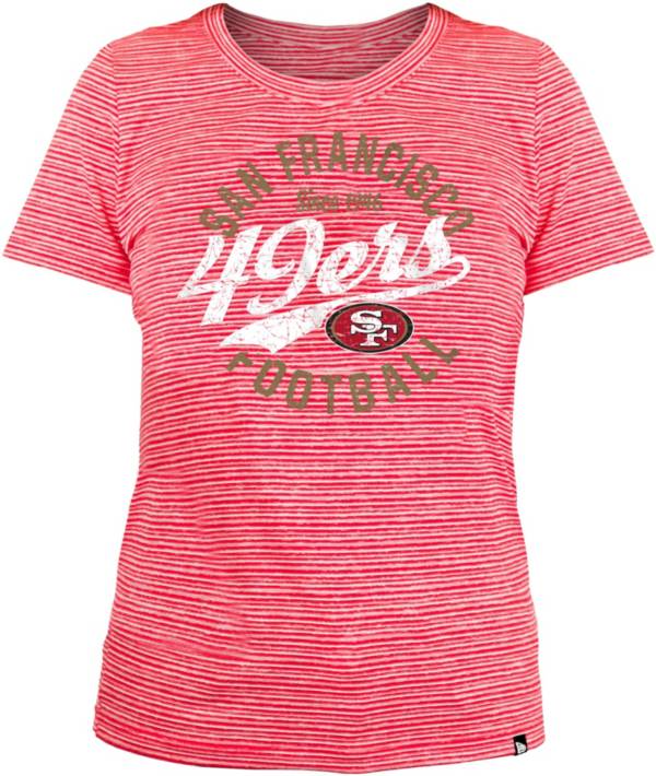 New Era Women's San Francisco 49ers Space Dye Red T-Shirt product image
