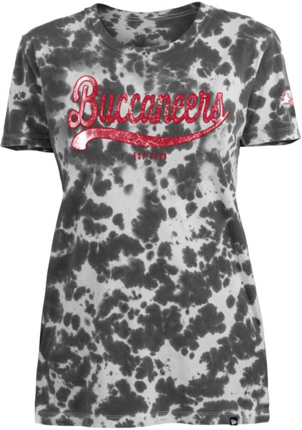New Era Apparel Women's Tampa Bay Buccaneers Tie Dye Grey T-Shirt product image