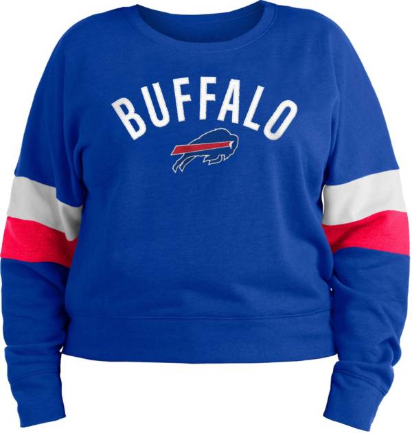 New Era Women's Buffalo Bills Blue Plus Size Fleece Crew product image