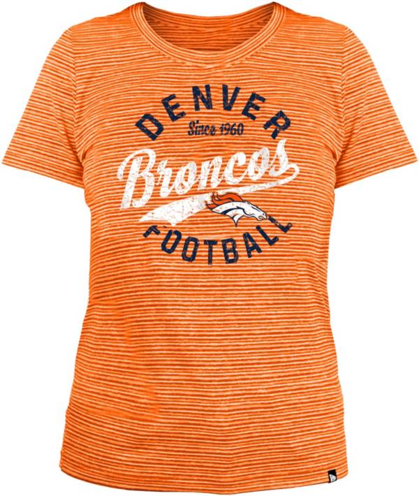 New Era Women's Denver Broncos Space Dye Orange T-Shirt product image