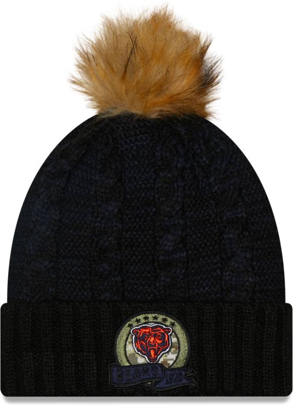 New Era Women's Chicago Bears Salute to Service Black Knit Beanie product image