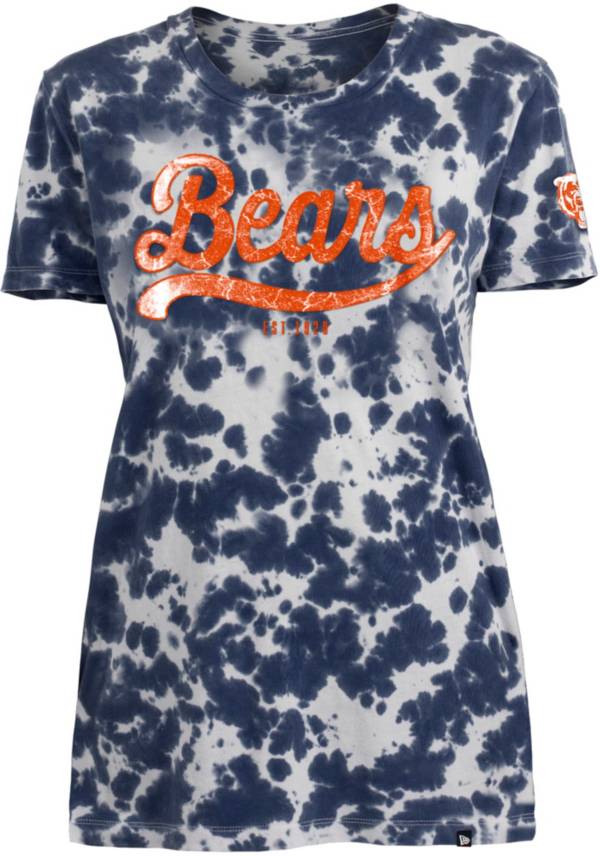 New Era Apparel Women's Chicago Bears Tie Dye Blue T-Shirt product image