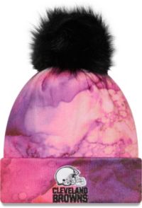 Cleveland Browns Womens Knit Beanie Toque Winter Hat Skull Cap - Pink