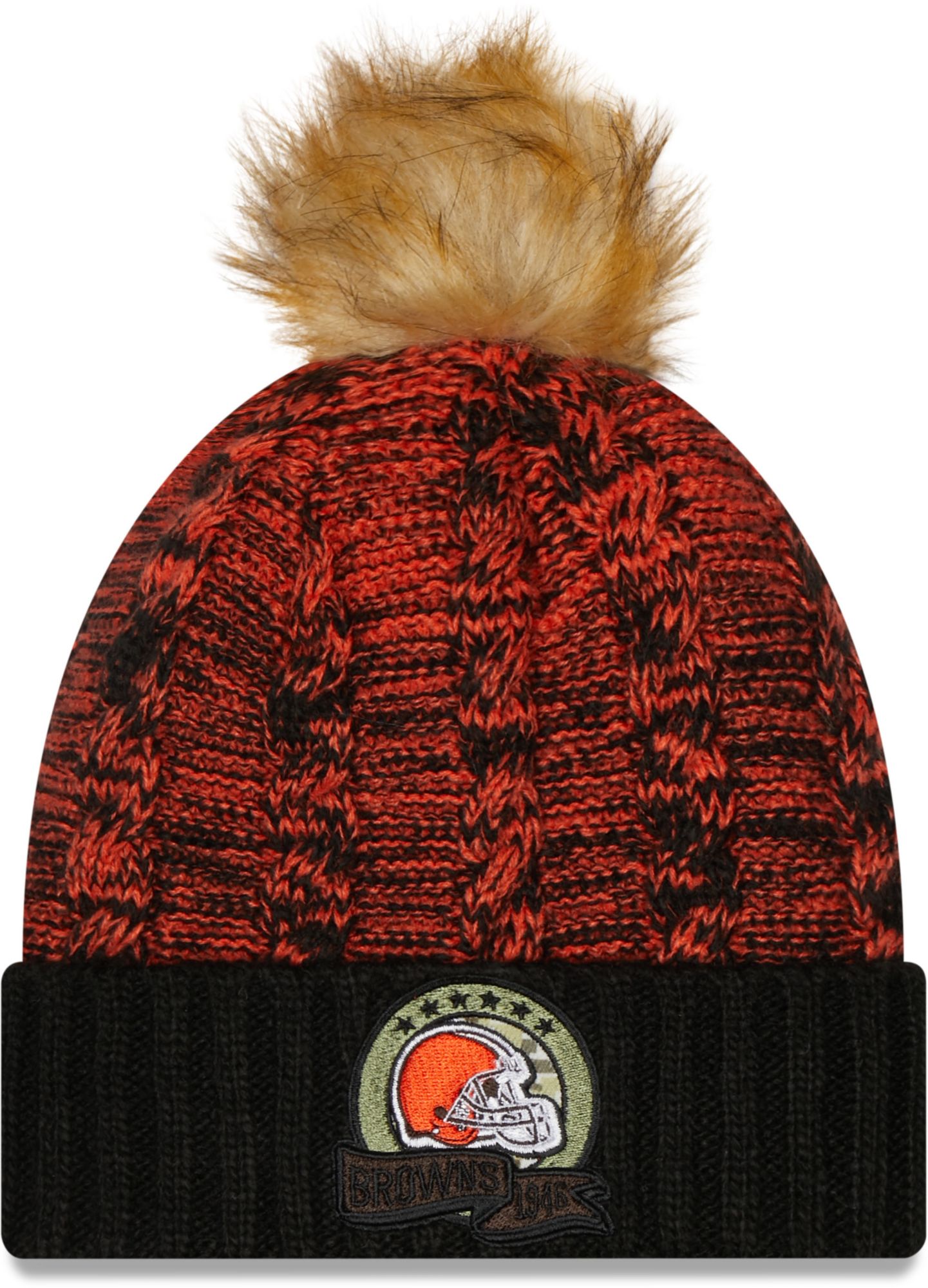 women's cleveland browns winter hat