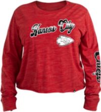 Kansas City Chiefs New Era Womens Black Space Dye Long Sleeve 1/4 Zip