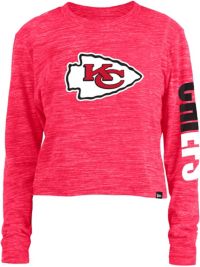 Women's Kansas City Chiefs New Era Red Plus Size Space Dye T-Shirt