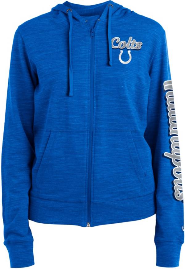 New Era Women's Indianapolis Colts Blue Space Dye Full-Zip Jacket product image