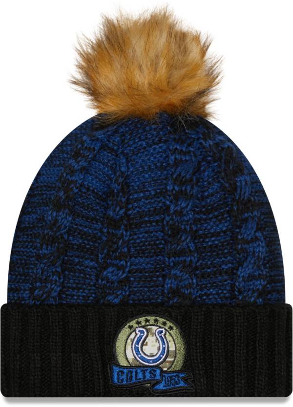 New Era Women's Indianapolis Colts Salute to Service Black Knit Beanie product image