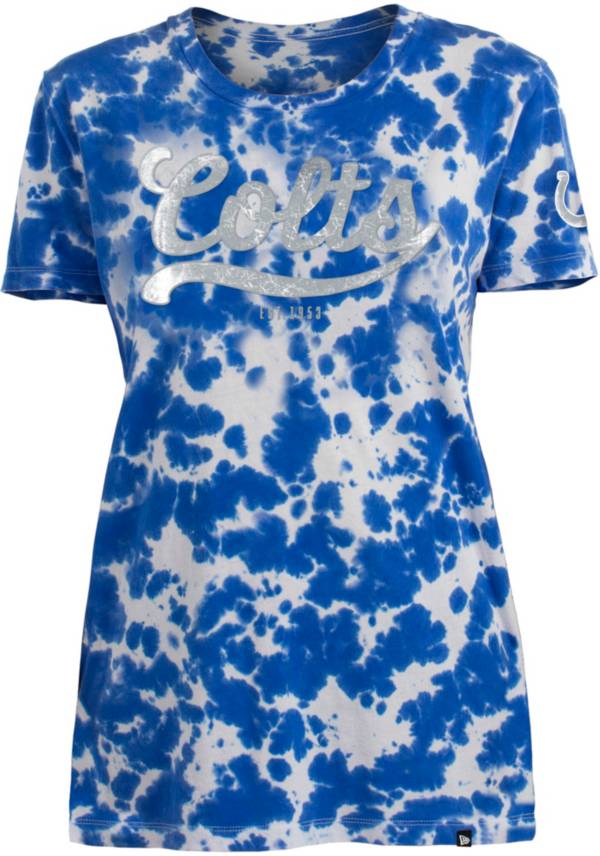 New Era Apparel Women's Indianapolis Colts Tie Dye Blue T-Shirt product image