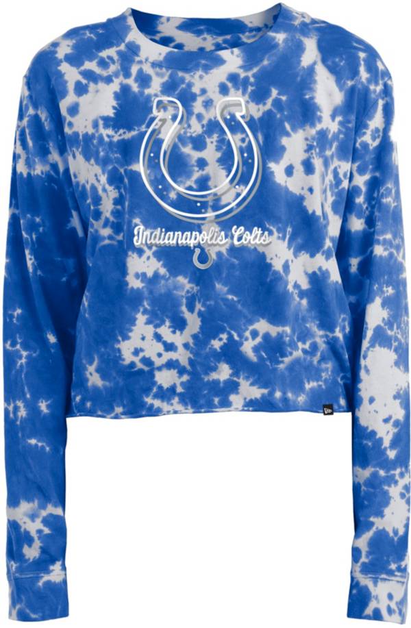 New Era Apparel Women's Indianapolis Colts Tie Dye Blue Long Sleeve T-Shirt product image
