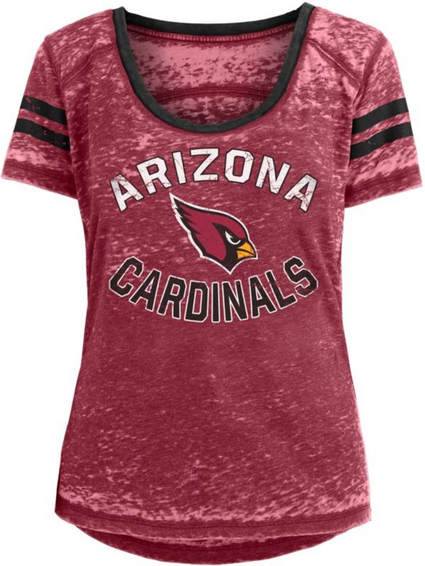 New Era Women's Arizona Cardinals Burnout Red T-Shirt product image