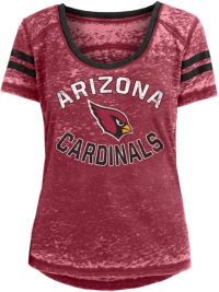 New Era Women's Arizona Cardinals Color Block Grey T-Shirt