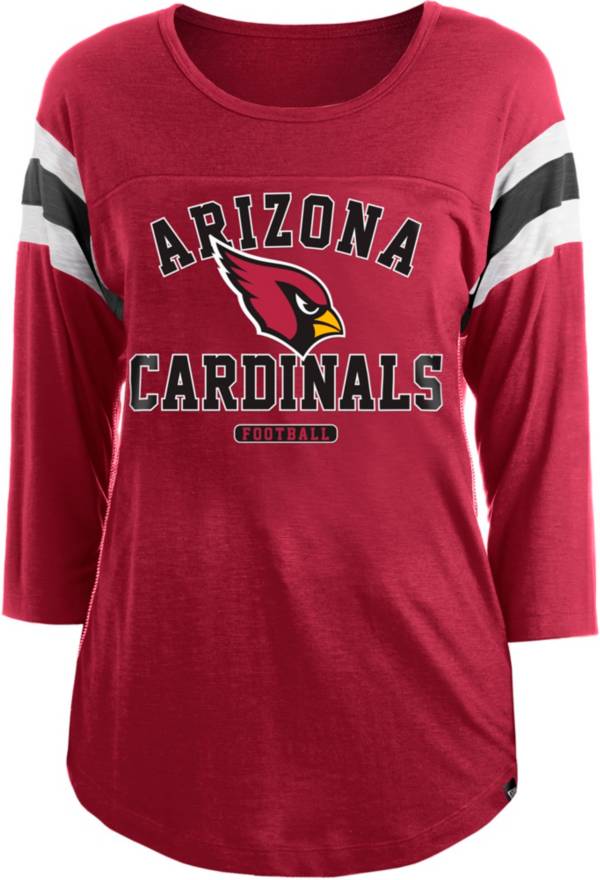 New Era Apparel Women's Arizona Cardinals Sublimated Red Three-Quarter Sleeve T-Shirt product image