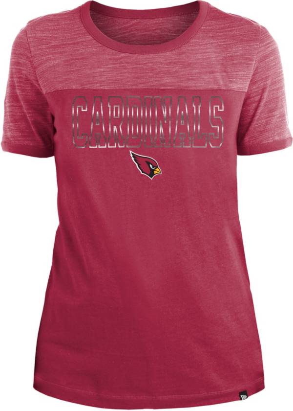 New Era Apparel Women's Arizona Cardinals Space Dye Foil Red T-Shirt product image