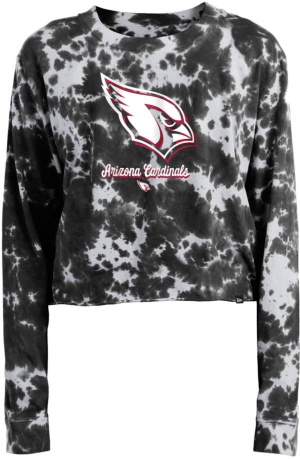 New Era Apparel Women's Arizona Cardinals Tie Dye Black Long Sleeve T-Shirt product image