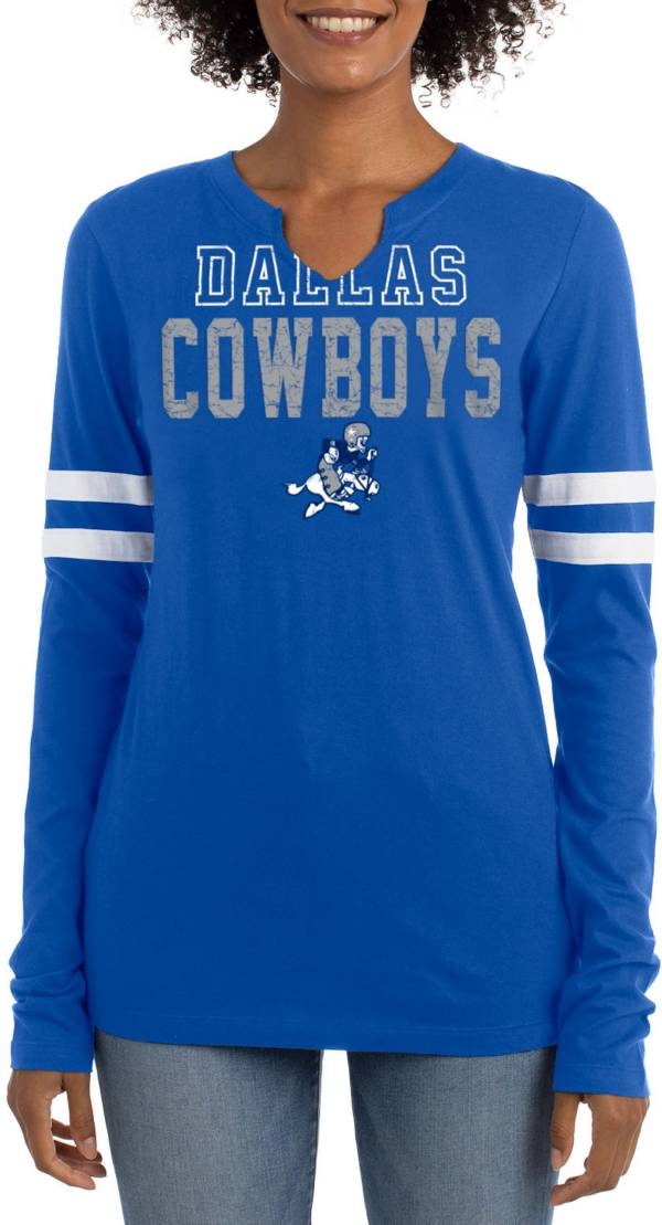 New Era Women's Dallas Cowboys Brush Cotton Royal Long Sleeve T-Shirt product image