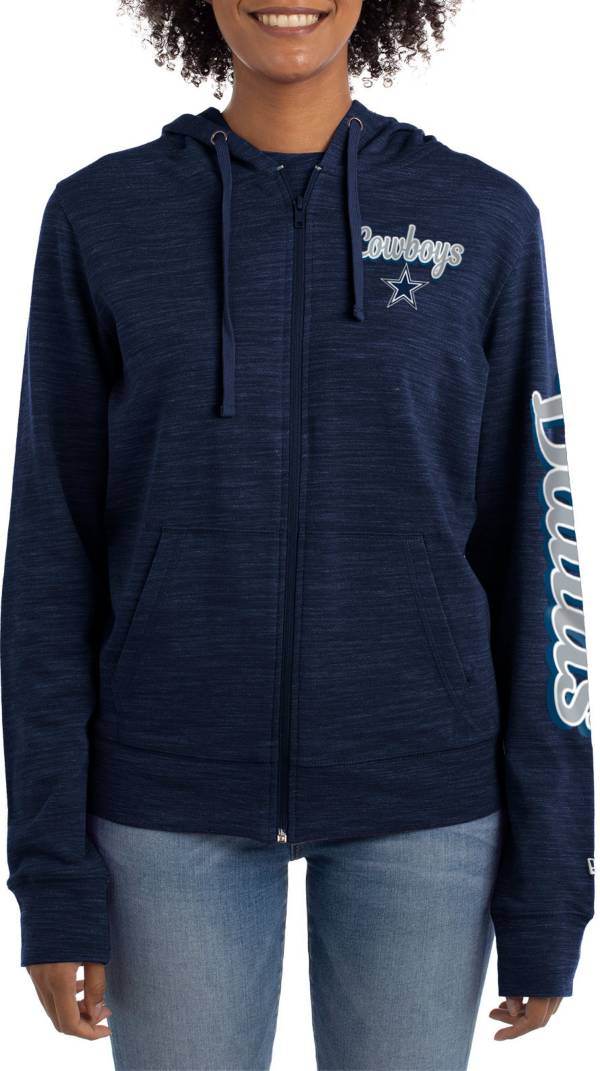 New Era Women's Dallas Cowboys Navy Space Dye Full-Zip Jacket product image