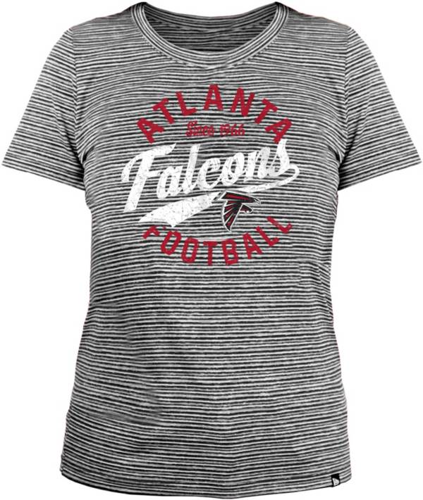 New Era Women's Atlanta Falcons Space Dye Black T-Shirt product image