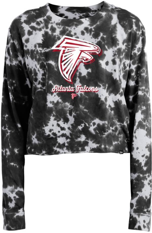 New Era Apparel Women's Atlanta Falcons Tie Dye Black Long Sleeve T-Shirt product image