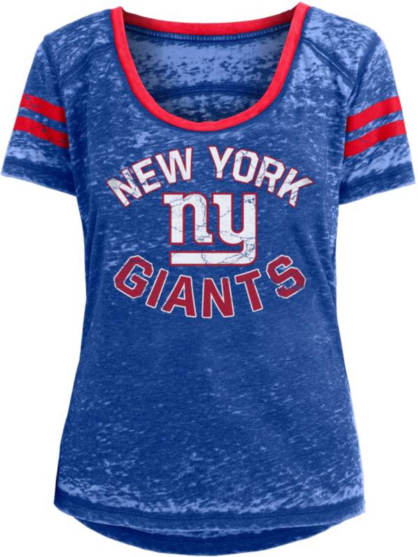 New Era Women's New York Giants Burnout Blue T-Shirt product image