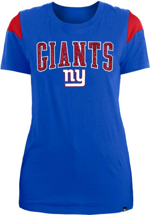 New Era Apparel Women's New York Giants Glitter Gel Blue T-Shirt product image