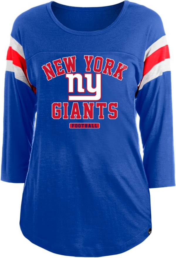 New Era Apparel Women's New York Giants Sublimated Blue Three-Quarter Sleeve T-Shirt product image