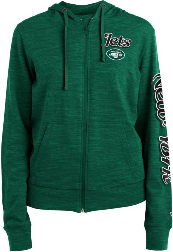 New Era Women's New York Jets Green Space Dye Full-Zip Jacket product image