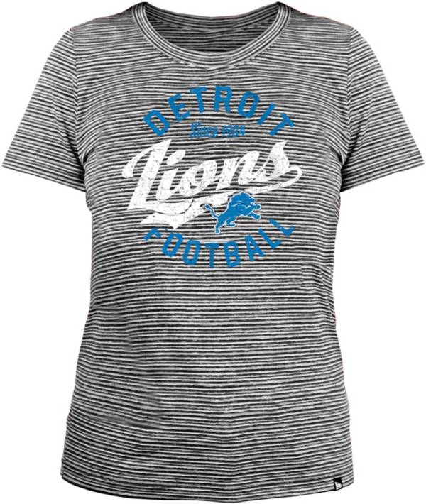 New Era Women's Detroit Lions Space Dye Black T-Shirt product image