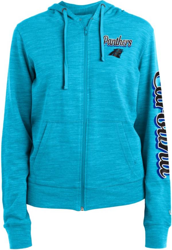 New Era Women's Carolina Panthers Blue Space Dye Full-Zip Jacket product image